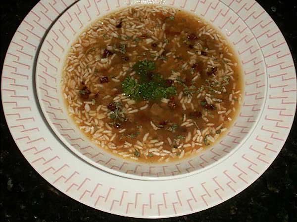 Gluten Free No Beef Rice Soup 